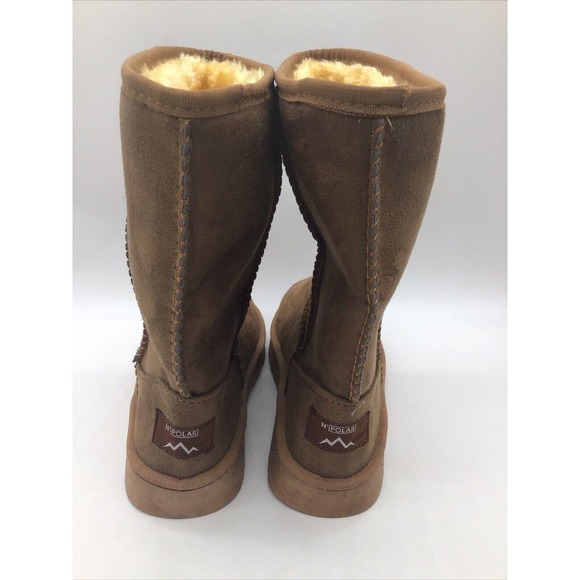 Dafulang N'Polar Women's Brown Faux Suede/Fur Boots Sz. 8.5M/EU 39 - Picture 10 of 15